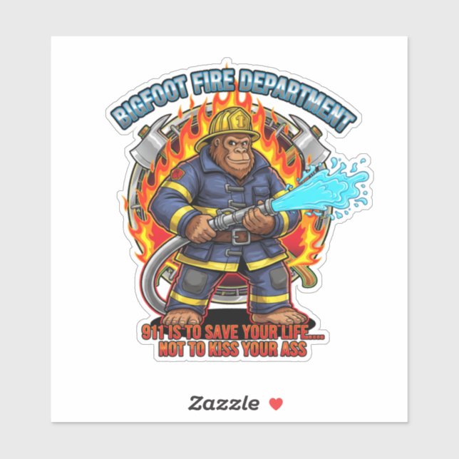 Adesivo Bigfoot FD 911 is to Save Your Life (Folha)