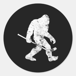 Adesivo Bigfoot Hockey Vintage Sasquatch Engraçado Homens 