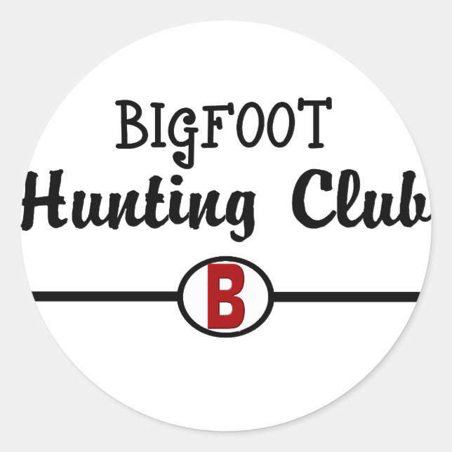 Adesivo Bigfoot Hunting Club (Frente)