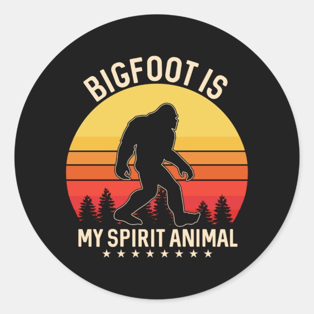 Adesivo Bigfoot my Spirit Animal | Bigfoot Retro (Frente)