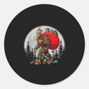 Adesivo Bigfoot Papai noel Árvore de Natal Luz Engraçada X