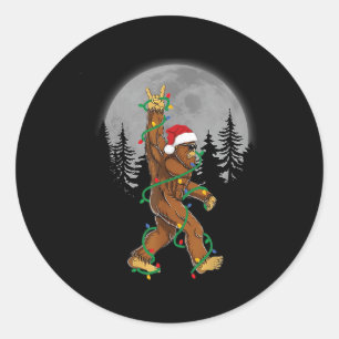 Adesivo Bigfoot Papai noel Árvore de Natal Luz Engraçada X