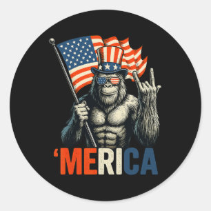 Adesivo Bigfoot Rock And Roll merica Usa Bandeira American