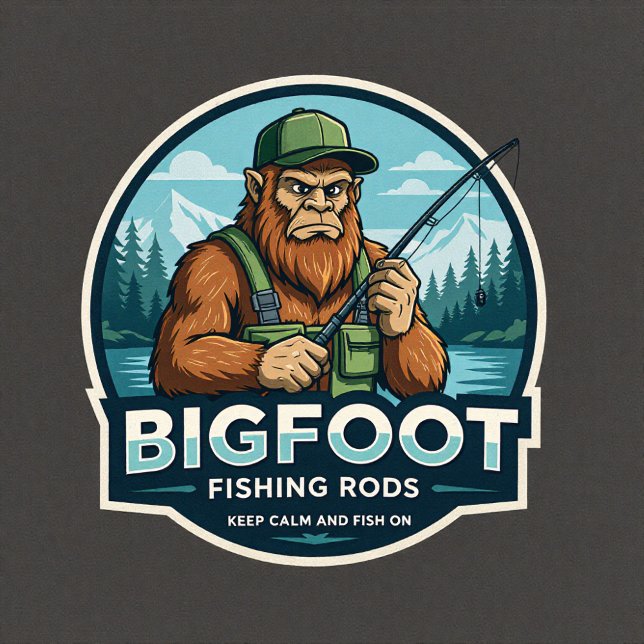 Adesivo Bigfoot Rods Keep Calm Fish On (Criador carregado)