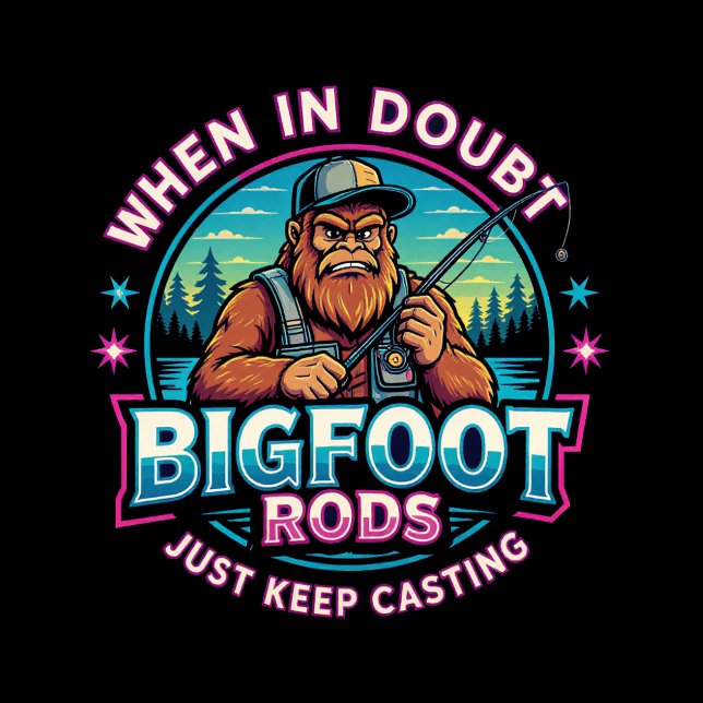 Adesivo Bigfoot Rods When Your In Doubt (Criador carregado)