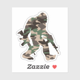 Adesivo Bigfoot Sasquatch Camo