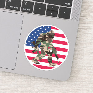 Adesivo Bigfoot Sasquatch Camo