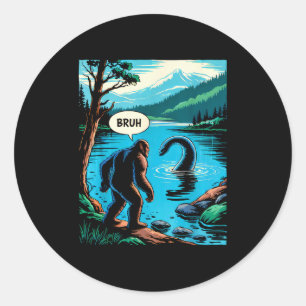 Adesivo Bigfoot Sasquatch engraçado Monstro do Lago Ness I