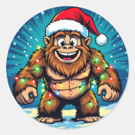 Adesivo Bigfoot Sasquatch Natal Divertido