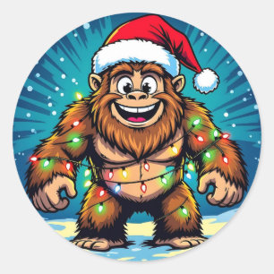 Adesivo Bigfoot Sasquatch Natal Divertido