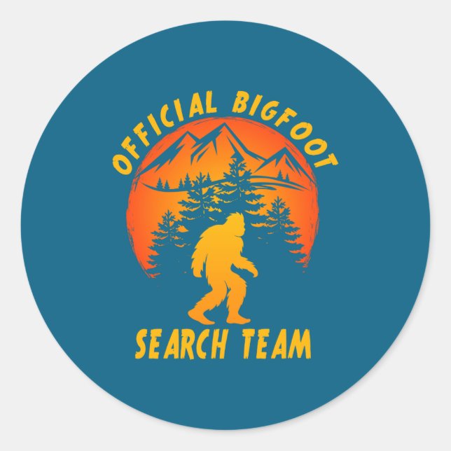 Adesivo Bigfoot Search Team Sasquatch Yeti Funny  (Frente)