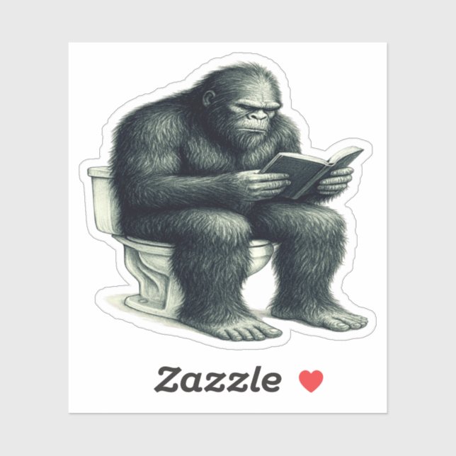 Adesivo Bigfoot Toilet  (Folha)