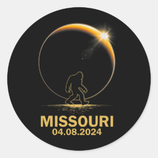 Adesivo Bigfoot Total Solar Eclipse 4.08.2024 Missouri