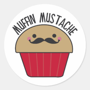 Adesivo Bigode do muffin