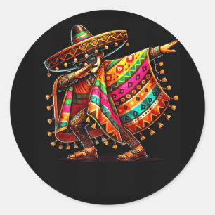 Adesivo Bigode sombrero dabbing mexicano cinco de maio