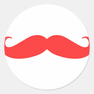 Adesivo Bigode vermelho Stache para o Natal