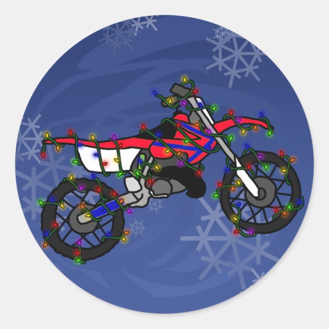 Adesivo Bike de Camada Vermelha Natal (Frente)