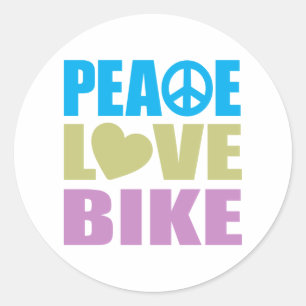 Adesivo Bike do Amor pela Paz