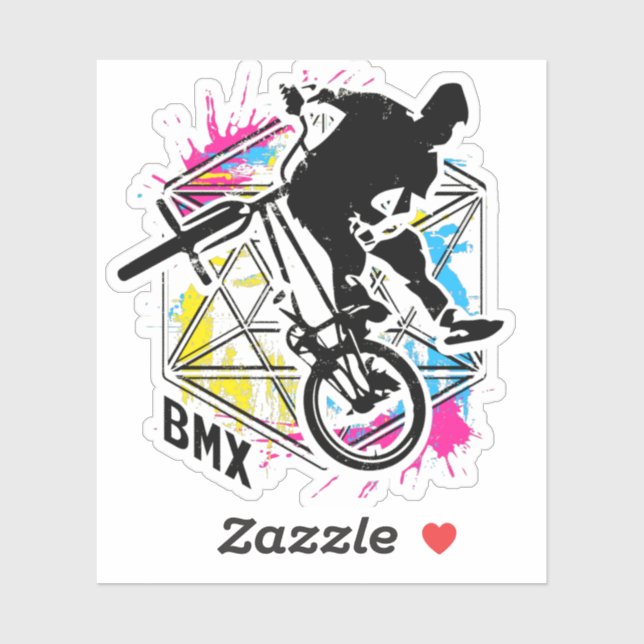 Adesivo Bike Vintage Bmx - Flatland Bmx - Bmx Sticker (Folha)