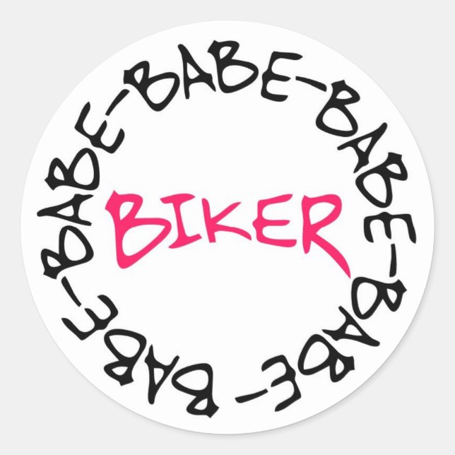 Adesivo Biker Babe (Frente)