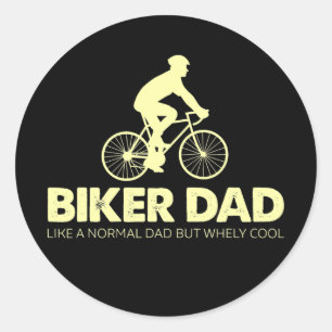 Adesivo Biker Dad Like A Normal Dad Cycling Biking