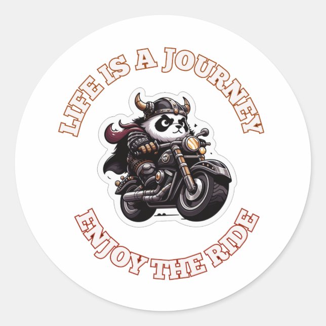 Adesivo Biker Life é uma Jornada (Frente)