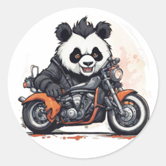 Adesivo Biker Panda