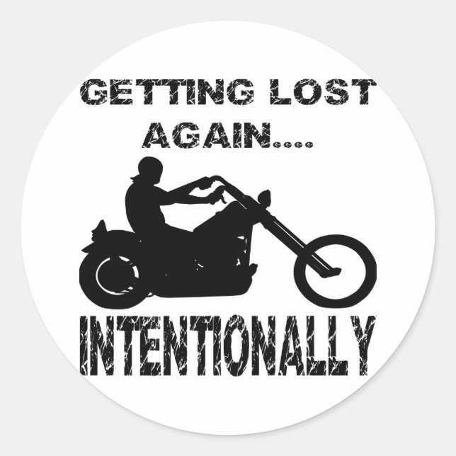 Adesivo Biker sendo perdido novamente intencionalmente (Frente)
