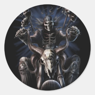 Adesivo Biker Skeleton