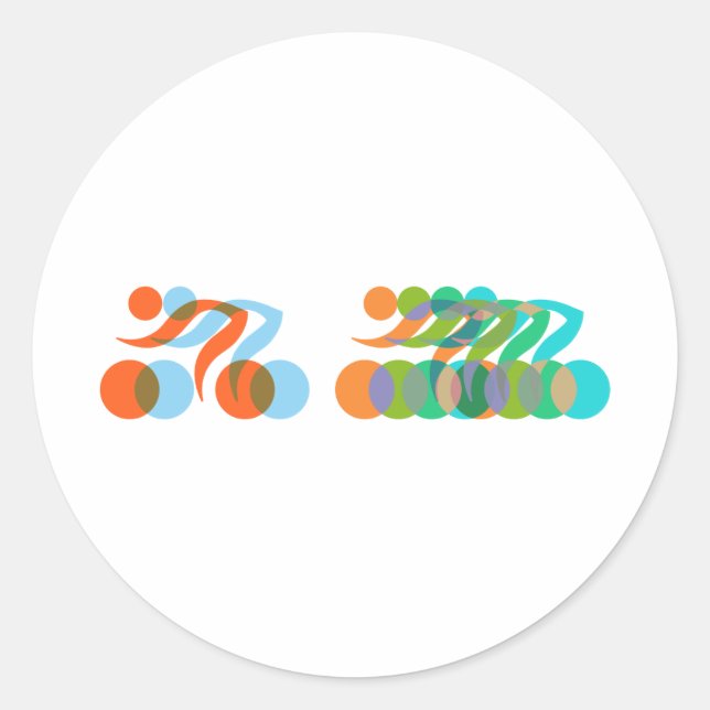 Adesivo Bikers, ciclistas, freaks (Frente)