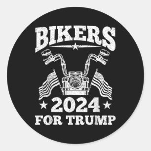 Adesivo Bikers For Trump Motorcycle I Back Trump 2024