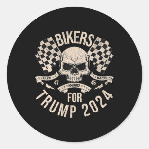Adesivo Bikers For Trump Retomar A Eleição Americana De 20