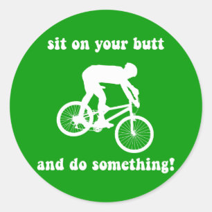 Adesivo Biking engraçado da montanha