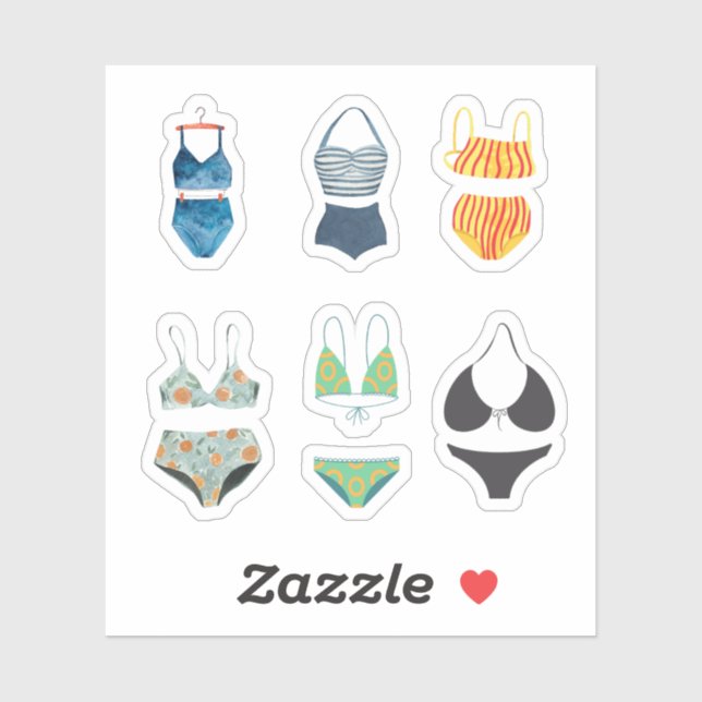 Adesivo Bikini Stickers (Folha)