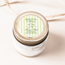 Adesivo Bikinis & Martinis Verde Striped