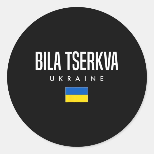 Adesivo Bila Tserkva Ucrânia  (Frente)