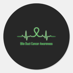Adesivo Bile Duct Cancer consciência pulsação Luta Fé H