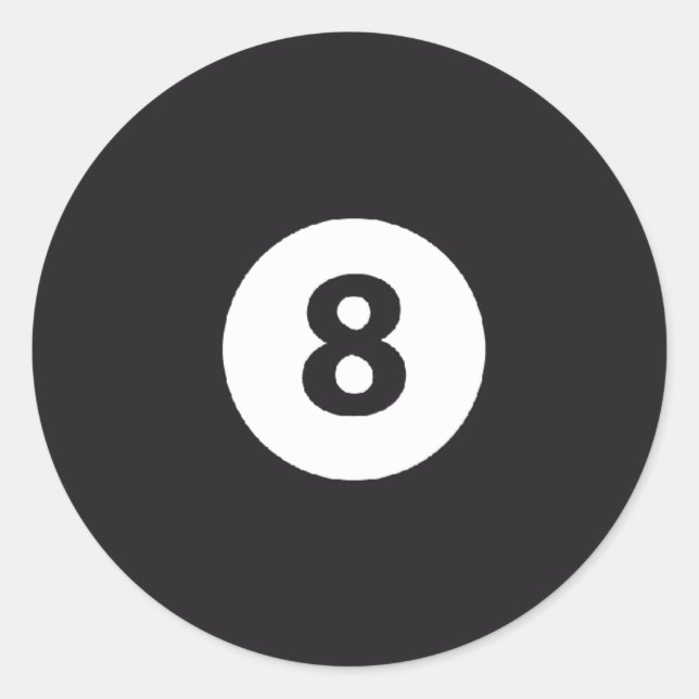 Adesivo Bilhar 8 (Frente)