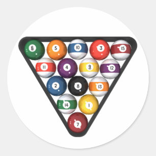 Adesivo Bilhar/bolas de piscina submetidas: