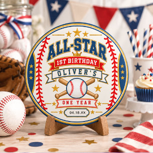 Adesivo Bilhete de Beisebol All-Star para 1º Aniversário d