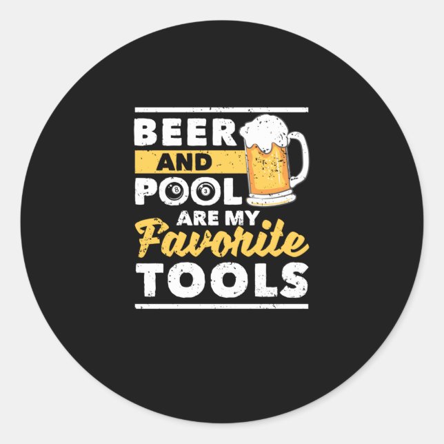 Adesivo Biliões engraçados do jogador de piscina 8 bolas (Frente)