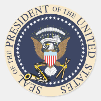 Adesivo Bill Clinton: Presidente Seal Sticker