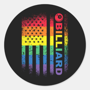 Adesivo Billiard 8ball Piscina Billiard American Flag - Bi