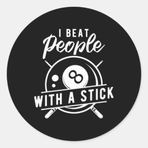Adesivo Billiard Beat Pessoas Com Um Pau Engraçado Billiar