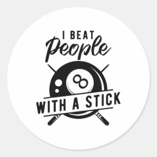 Adesivo Billiard Beat Pessoas Com Um Pau Engraçado Billiar