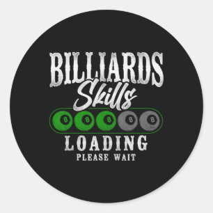 Adesivo Billiard de Vintage de Bola 8 do Jogador de Piscin