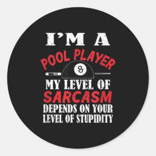Adesivo Billiard Gift Billiards Piscina Snooker, Sarcasm E