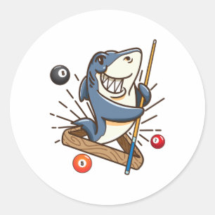 Adesivo Billiard Shark Hustler Piscina Shirts Girls Snooke