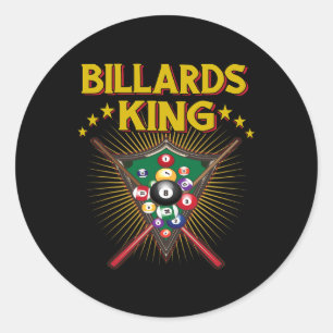 Adesivo Billiard Snooker King Da Billiard 8 Piscina
