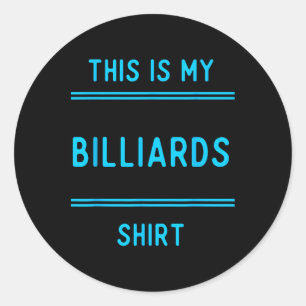 Adesivo Billiard Team T Shirts Gifts. Jogadores E Ventilad